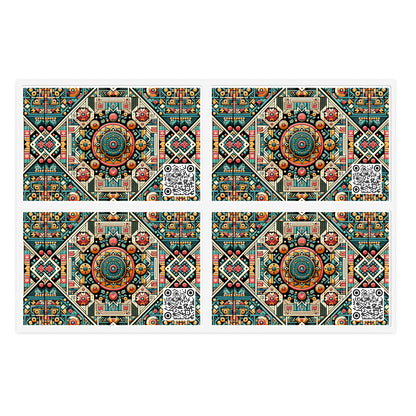 Cultural Fusion Tech Blend of Cultural Heritage With Tech-Inspired Elements Sticker Sheets - 8404 Design-74