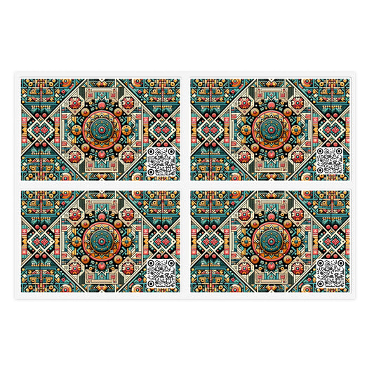 Cultural Fusion Tech Blend of Cultural Heritage With Tech-Inspired Elements Sticker Sheets - 8404 Design-74