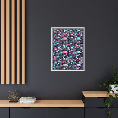 Digital Rebellion Youthful Streetwear with a Rebellious Digital Twist Matte Canvas, Framed (multi-color) - 8404 Design-71 A