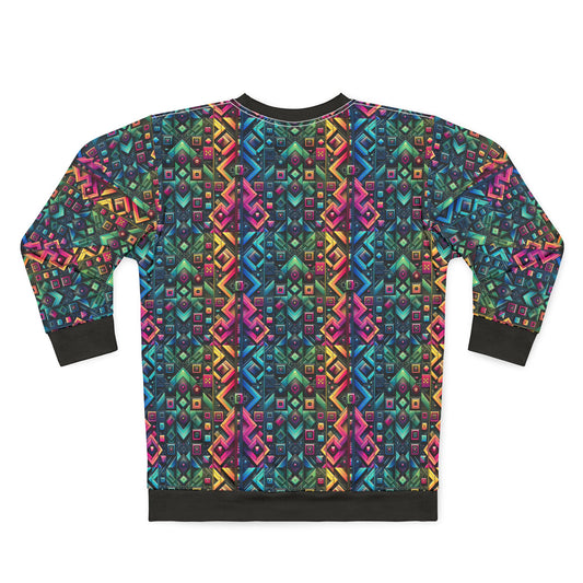 Tech-Inspired Graphics Cyberpunk Cool Sweatshirt - 8404 Design-58