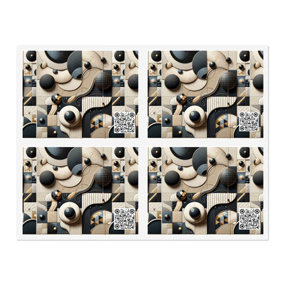 Tech-forward Luxe Streetwear Tech Luxe Fusion Sticker Sheet - 8404 Design-71