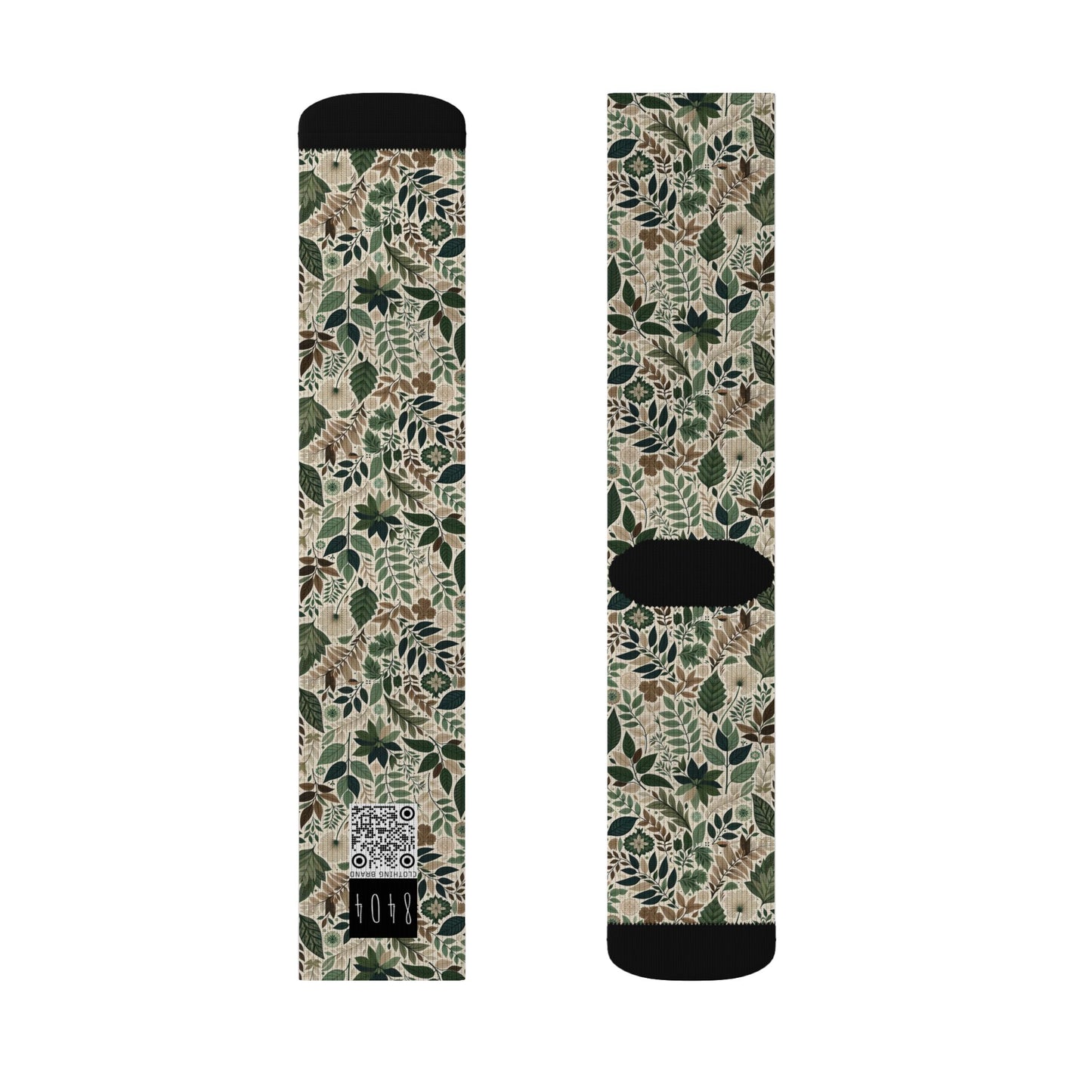Streetwear Sustainability Environmentally Conscious Streetwear with a Natural Aesthetic Sublimation Socks - 8404 Design-57