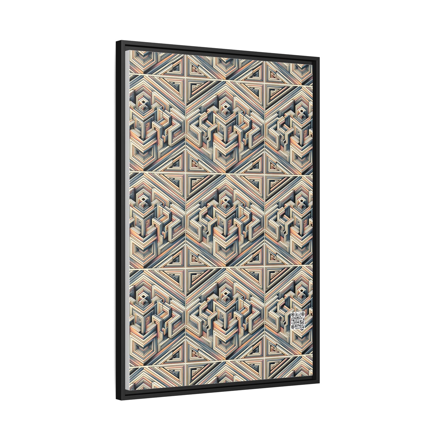 Tech Illusion Graphics Futuristic Artistry Matte Canvas, Framed (multi-color) - 8404 Design-52 A