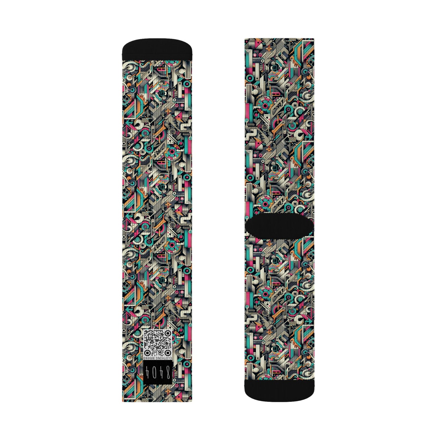 Digital Street Art Urban Street Style Sublimation Socks - 8404 Design-74