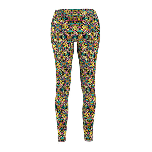 Neon Pop Art Revival Pop Culture Retro Women's Cut & Sew Casual Leggings - 8404 Design-59