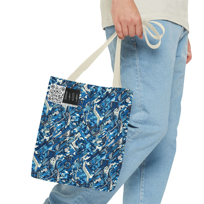 Tech Urban Camo Tech-Forward Streetwear With a Futuristic Military Edge Tote Bag - 8404 Design-39