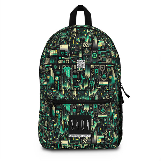 Digital Dystopia Tech Noir Backpack - 8404 Design-63