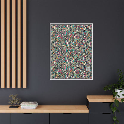 Digital Street Art Urban Street Style Matte Canvas, Framed (multi-color) - 8404 Design-74 A