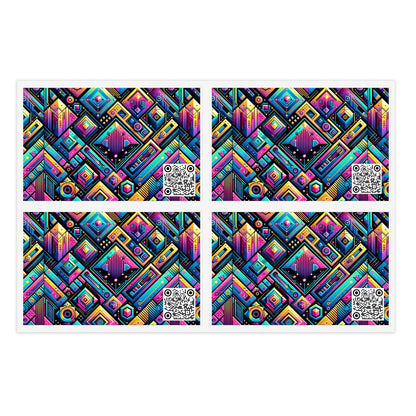 Tech-Inspired Graphics Cyberpunk Cool Sticker Sheets - 8404 Design-46