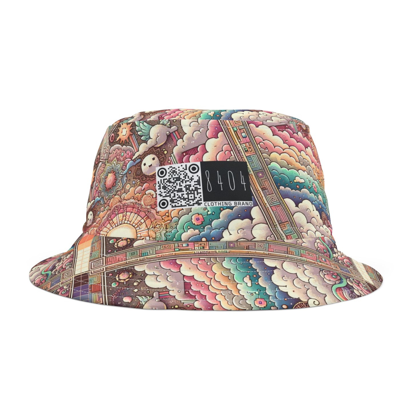 Digital Dreamland Whimsical and Nostalgic Streetwear With a Digital Twist Bucket Hat - 8404 Design-56