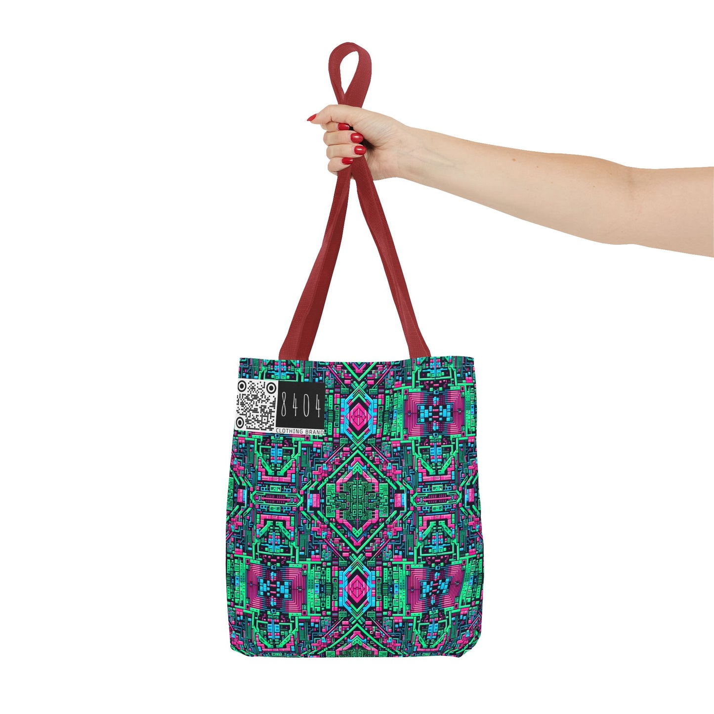 Digital Glitch Vibes Tech-Inspired Streetwear Tote Bag - 8404 Design-71