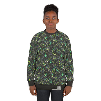 Tech-Infused Graphics Tech-Forward Streetwear Sweatshirt - 8404 Design-47
