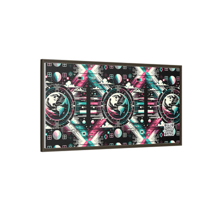 Digital Artistry Digital-native Streetwear Matte Canvas, Framed (multi-color) - 8404 Design-62 B