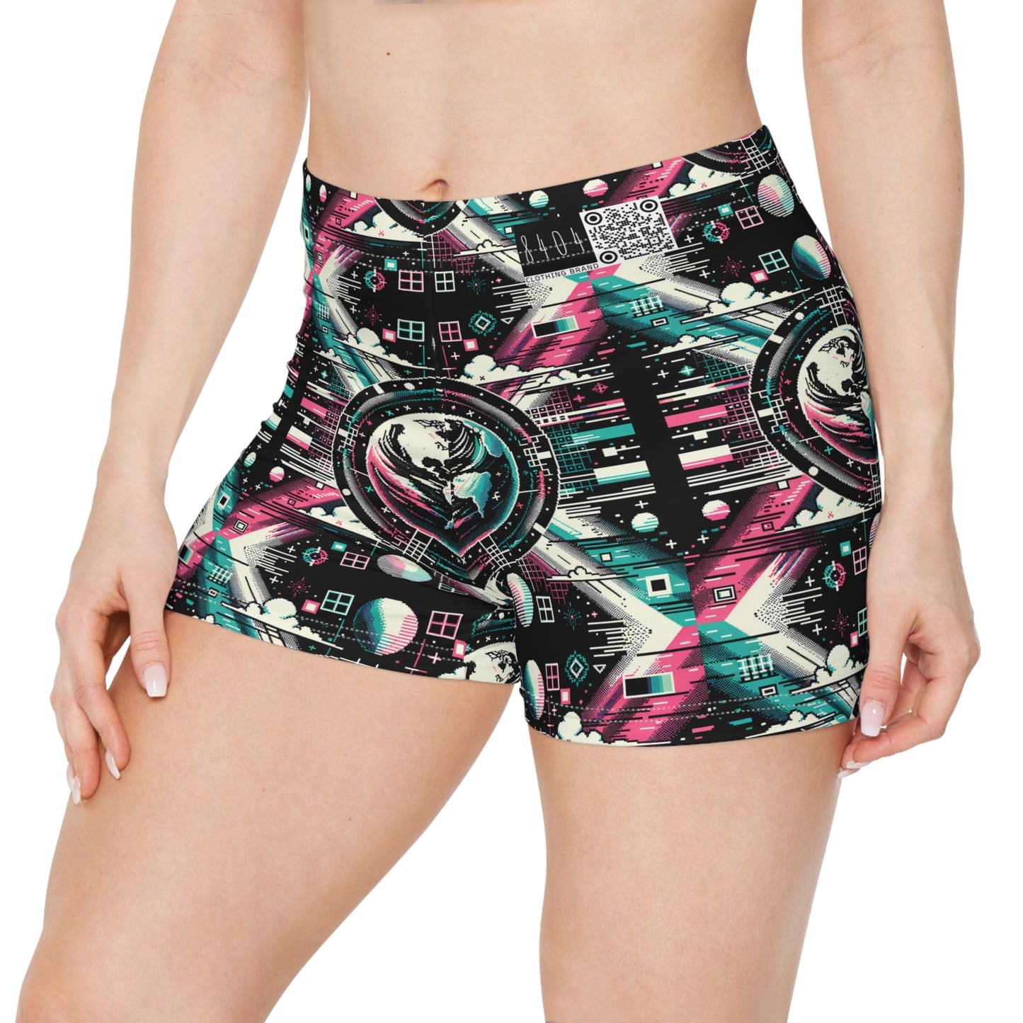 Digital Artistry Digital-native Streetwear Women's Shorts - 8404 Design-62