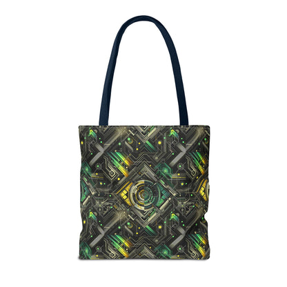 Tech Noir Graphics Tech-Inspired Streetwear Tote Bag - 8404 Design-57