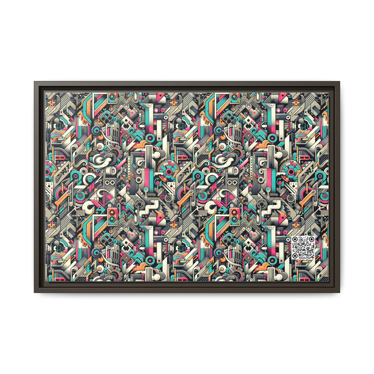 Digital Street Art Urban Street Style Matte Canvas, Framed (multi-color) - 8404 Design-74 B