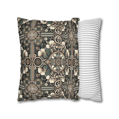 Cyber Garden Party Tech Garden Extravaganza Faux Suede Square Pillowcase - 8404 Design-66