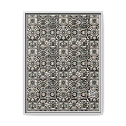 Cyber Garden Party Tech Garden Extravaganza Matte Canvas, Framed (multi-Color) - 8404 Design-45 A