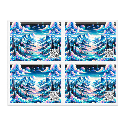 Digital Dreamscapes Digitally-Inspired Streetwear With a Dreamy, Surreal Twist Sticker Sheets - 8404 Design-69