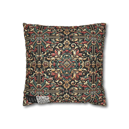 Streetwear Renaissance Artistic Clash of Old and New Faux Suede Square Pillowcase - 8404 Design-46