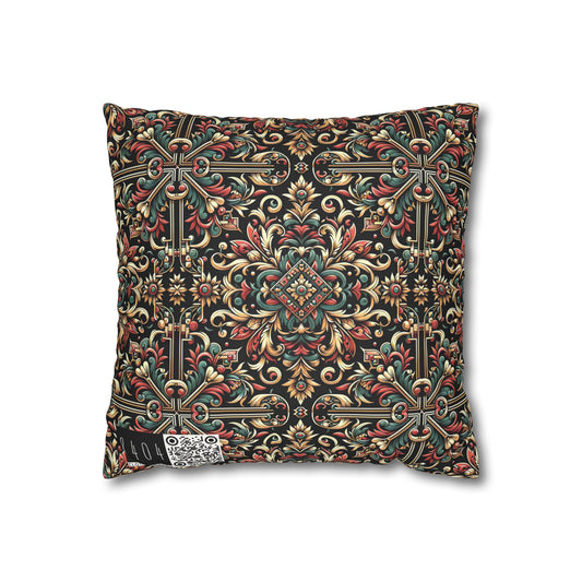Streetwear Renaissance Artistic Clash of Old and New Faux Suede Square Pillowcase - 8404 Design-46