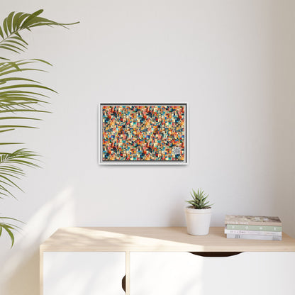 Digital Artistic Expression Artistic Streetwear Matte Canvas, Framed (multi-Color) - 8404 Design-46 B