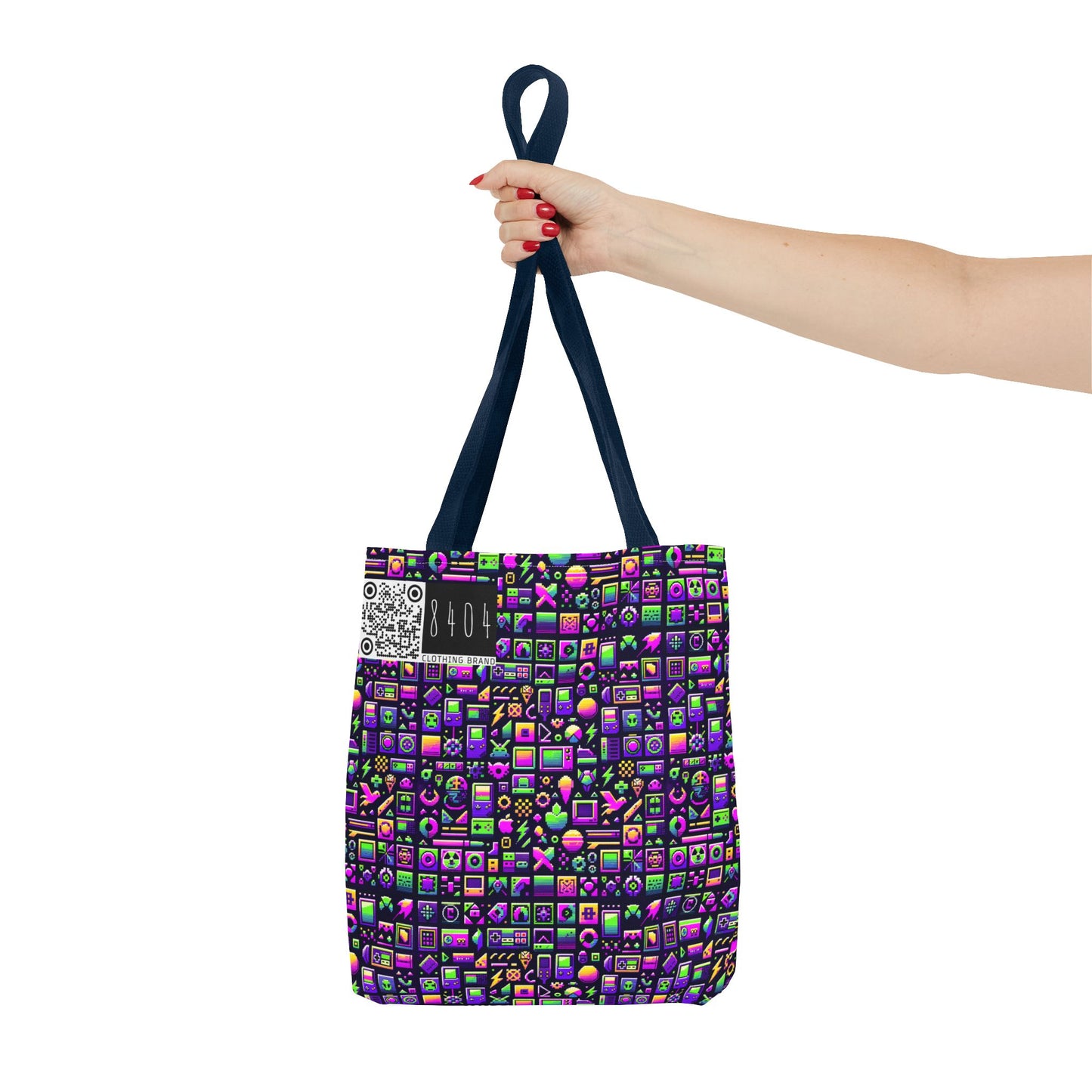 Digital Nostalgia Remix Modern Vintage Fusion Tote Bag - 8404 Design-49