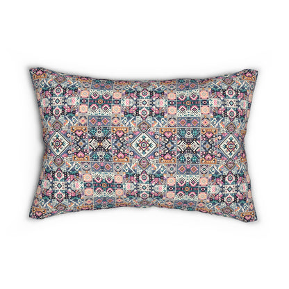 Spun Polyester Lumbar Pillow - 8404 Design-01 B