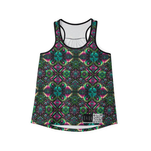 Tech-Infused Graphics Tech-Forward Streetwear Women's Tank Top - 8404 Design-45