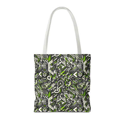 Graffiti Tech Fusion Bold Streetwear Fusion Tote Bag - 8404 Design-59