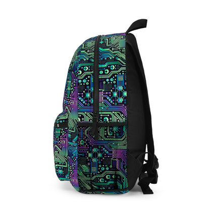 Tech-Infused Neon Tech-Forward Streetwear Backpack - 8404 Design-66
