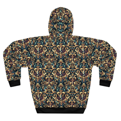 Digital Renaissance Modern Baroque Fusion Pullover Hoodie - 8404 Design-57