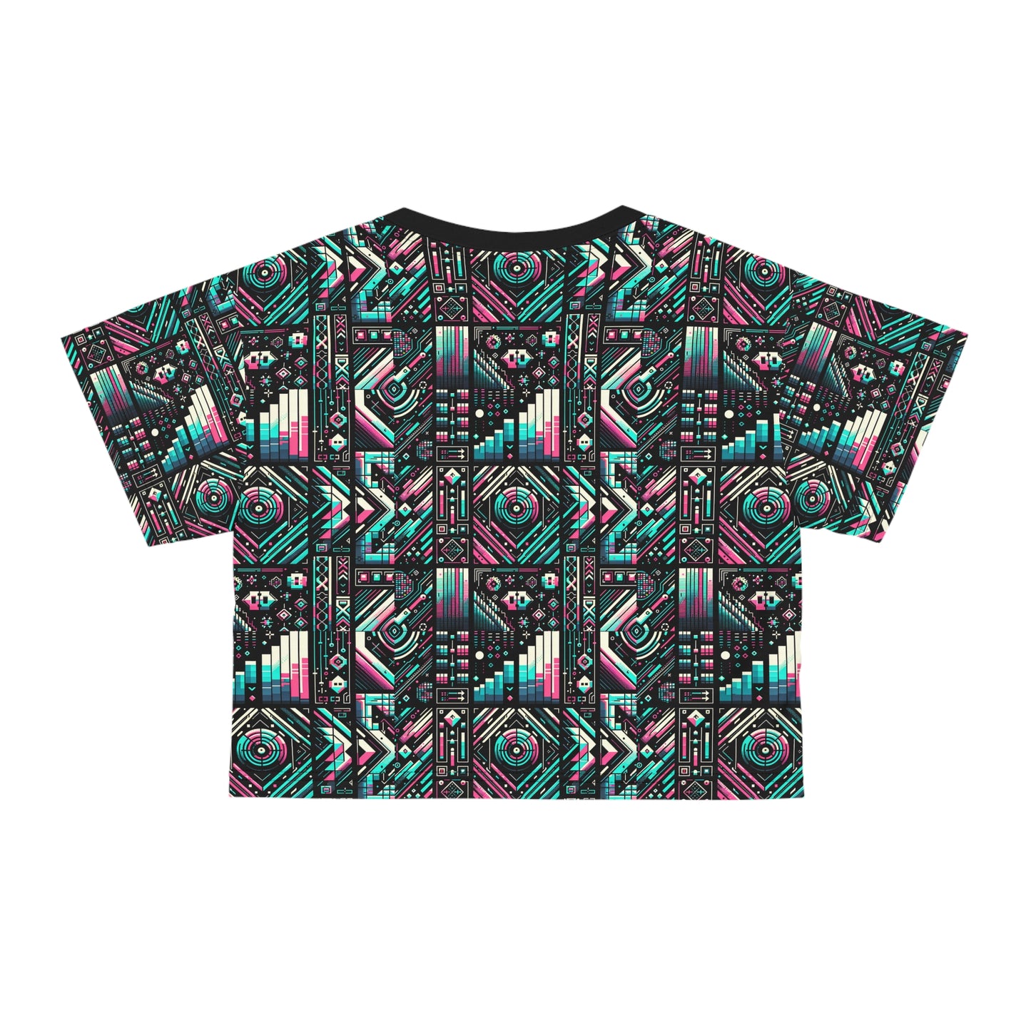 Digital Artistry Digital-native Streetwear Crop Tee - 8404 Design-60