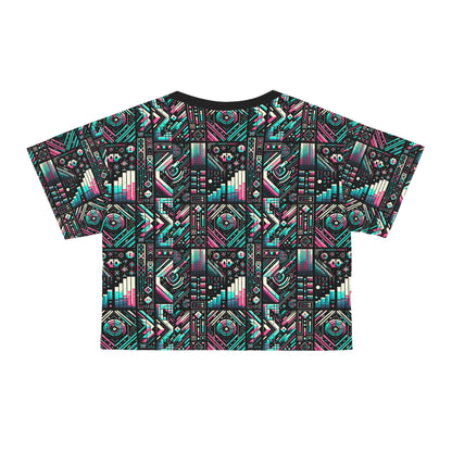 Digital Artistry Digital-native Streetwear Crop Tee - 8404 Design-60