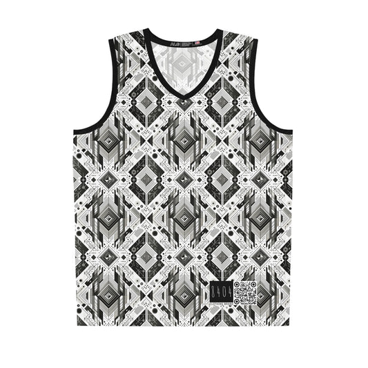 Digital Minimalism Minimalist Tech Basketball Jersey - 8404 Design-51