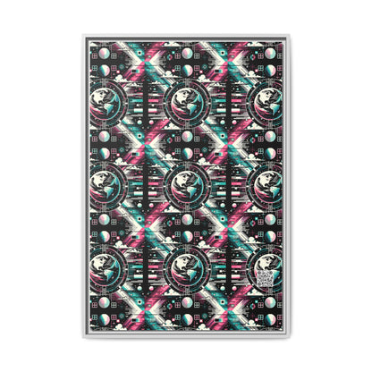 Digital Artistry Digital-native Streetwear Matte Canvas, Framed (multi-color) - 8404 Design-62 A