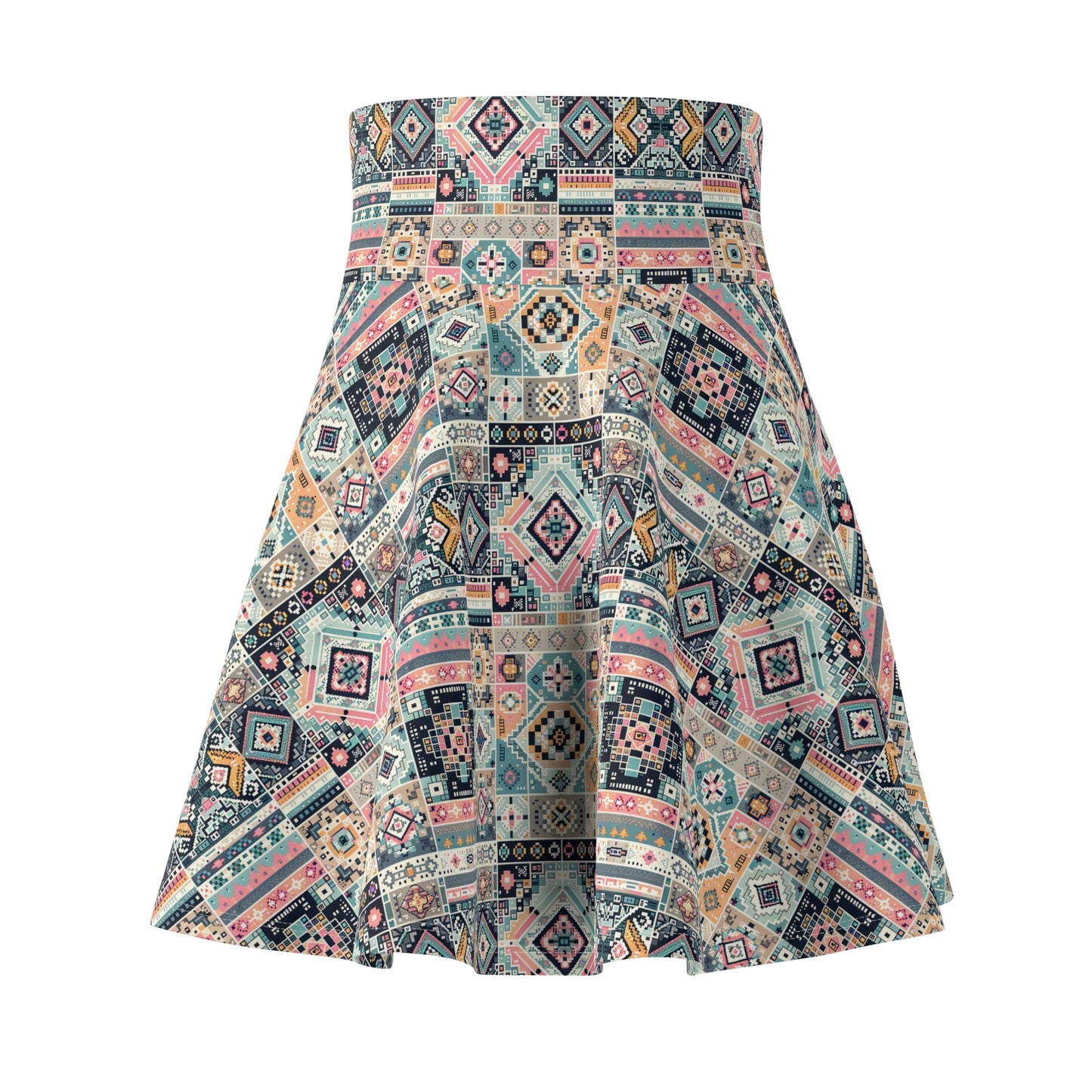 Digital Artisanal Fusion Digital Artisanal Women's Skater Skirt - 8404 Design-55