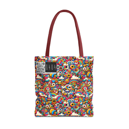 Neon Pop Playful Pop Culture Mashup Tote Bag - 8404 Design-62