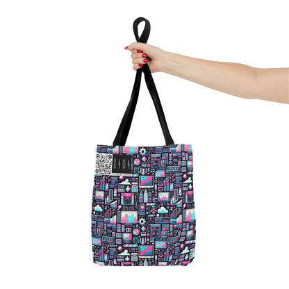 Digital Rebellion Youthful Streetwear with a Rebellious Digital Twist Tote Bag - 8404 Design-71