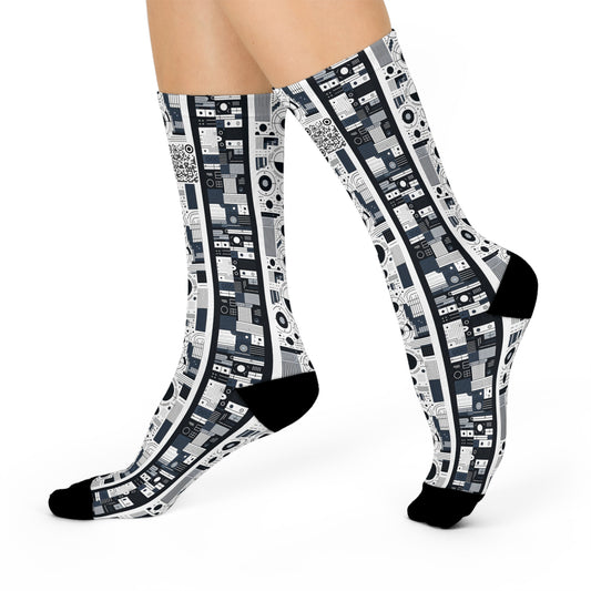Minimalist Athleisure Minimalist Tech Cushioned Crew Socks - 8404 Design-54