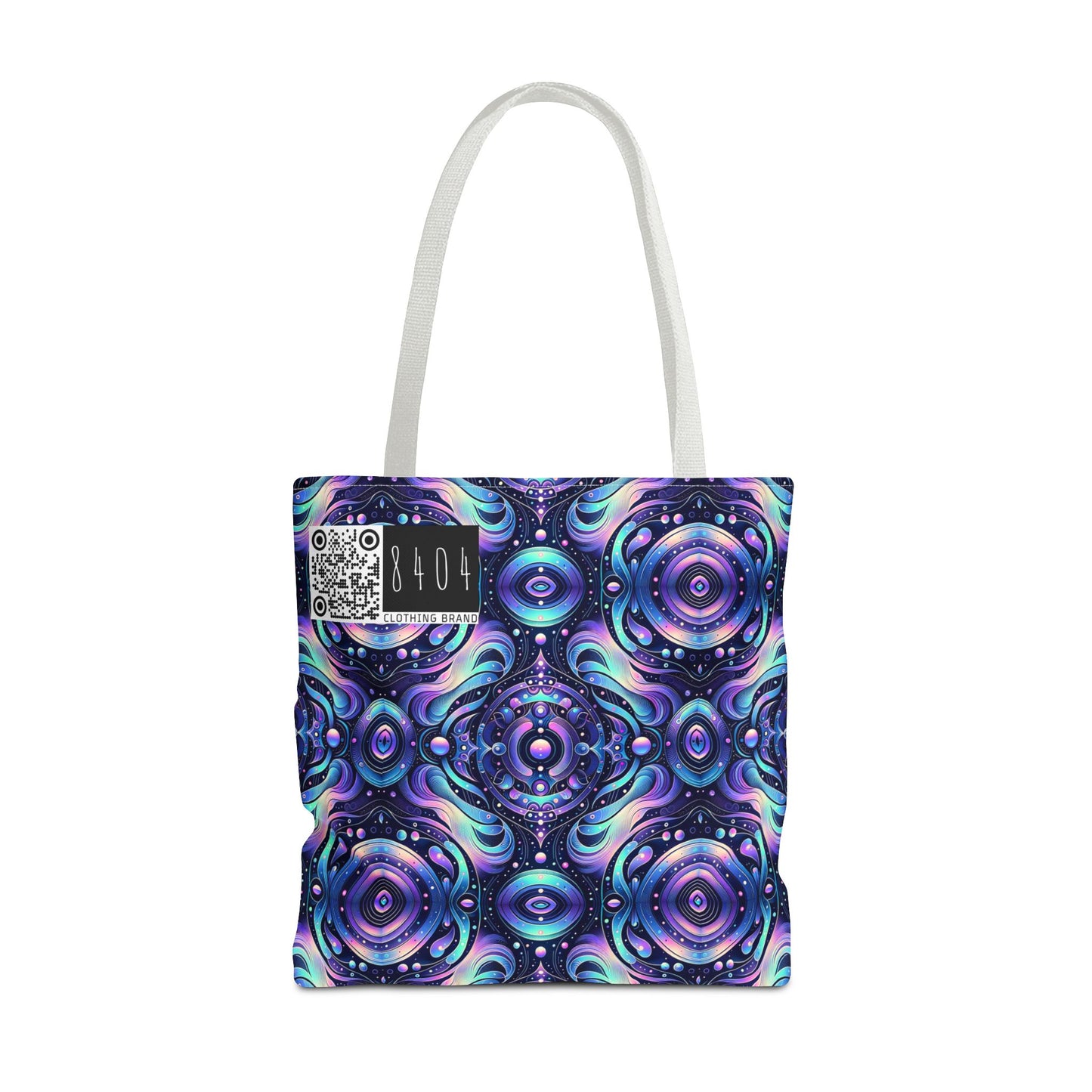 Iridescent Tech Fusion Tech-Forward Streetwear Tote Bag - 8404 Design-62