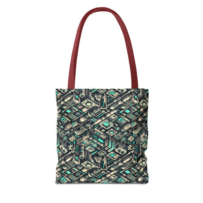 Tech Utility Fusion Modern Tech Streetwear Tote Bag - 8404 Design-49