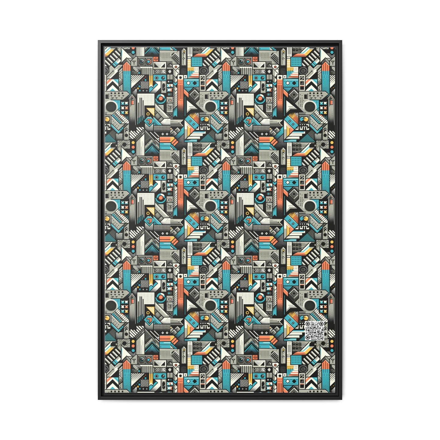 Digital Street Art Urban Street Style Matte Canvas, Framed (multi-color) - 8404 Design-81 A