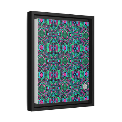 Digital Glitch Vibes Tech-Inspired Streetwear Matte Canvas, Framed (multi-Color) - 8404 Design-71 A