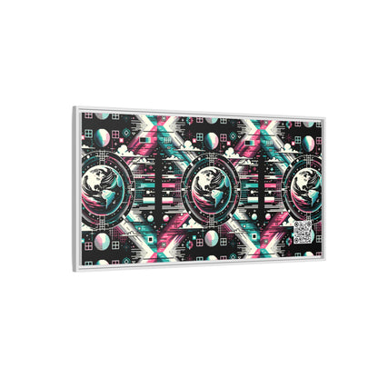 Digital Artistry Digital-native Streetwear Matte Canvas, Framed (multi-color) - 8404 Design-62 B