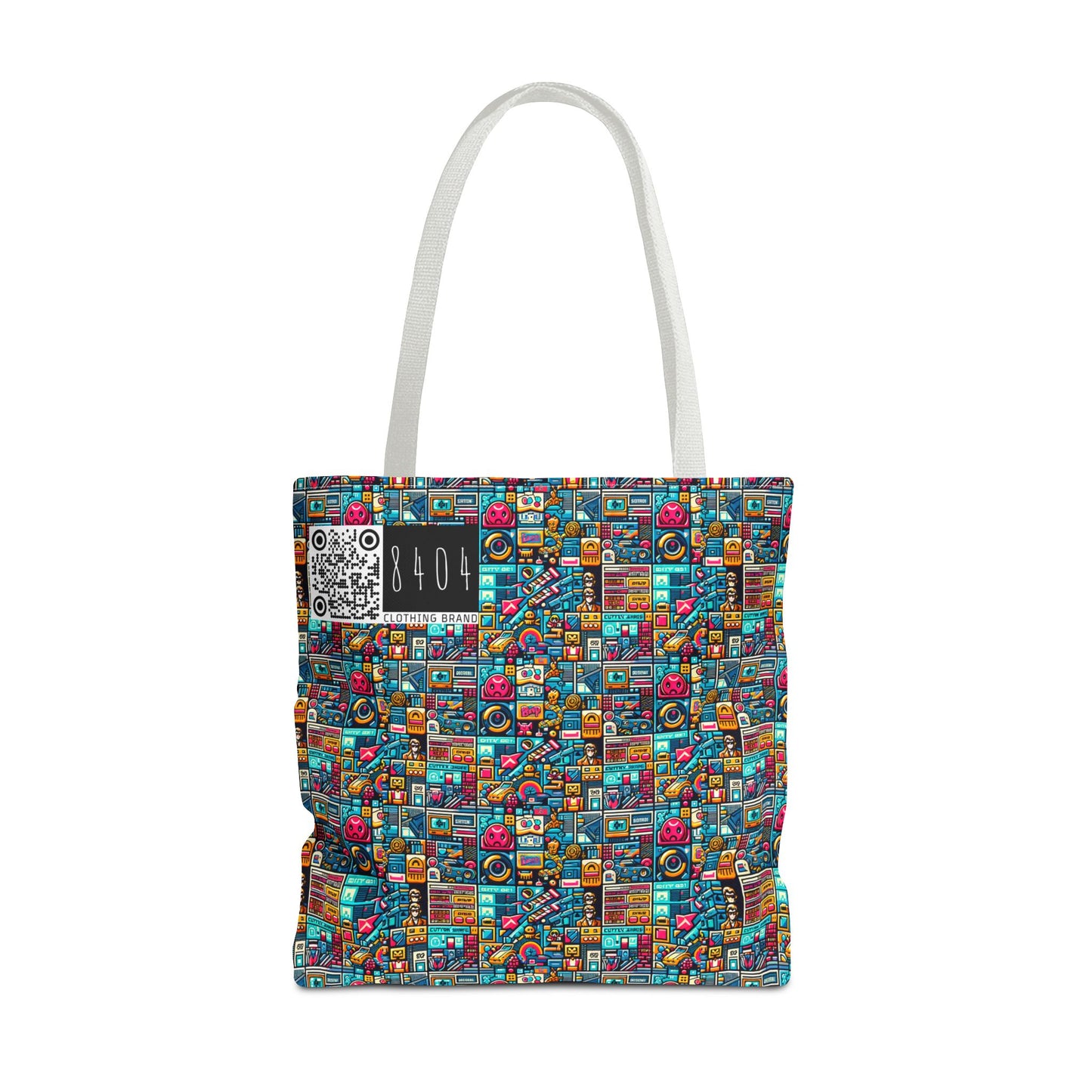 Digital Pop Culture Mashup Maximalist Pop Tote Bag - 8404 Design-47