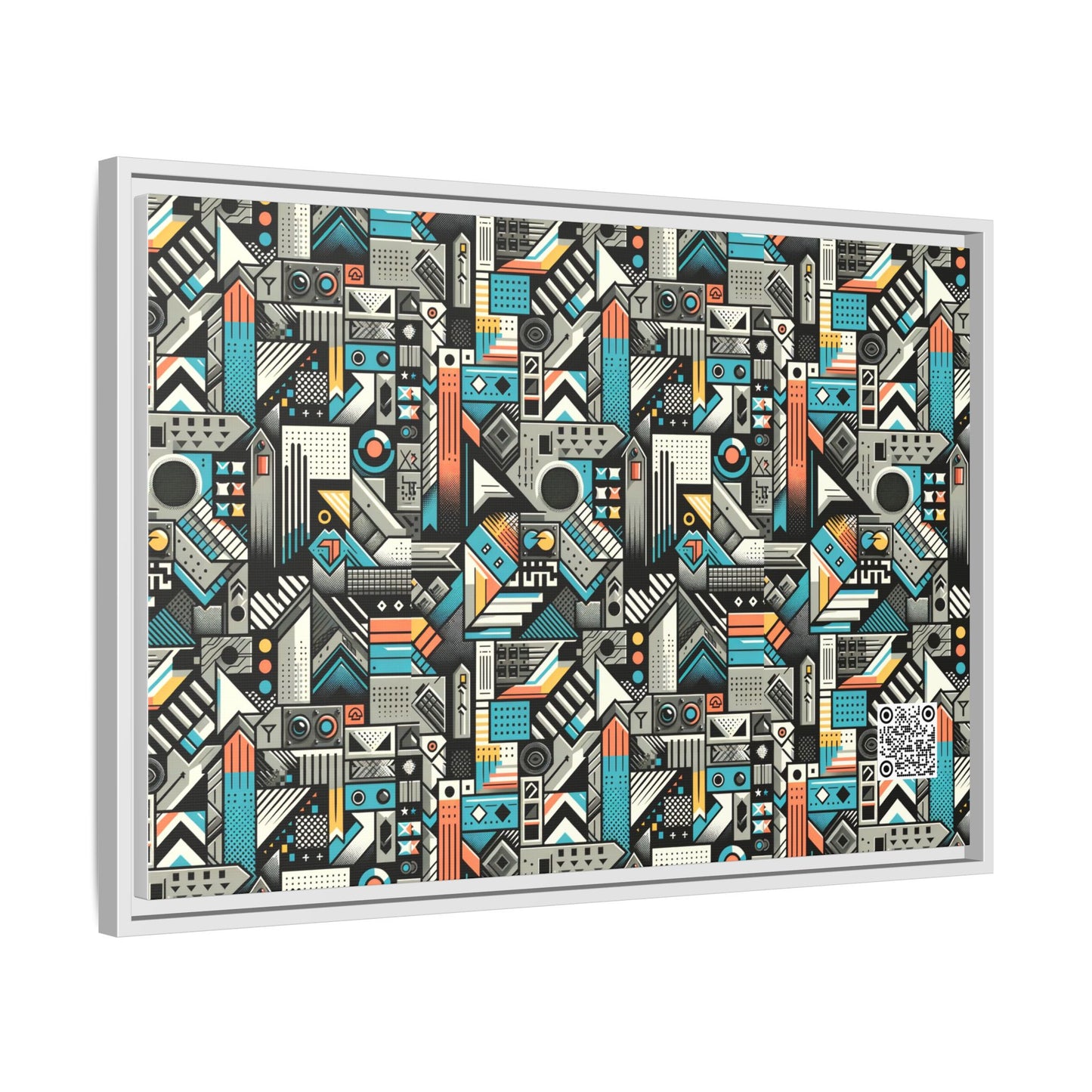 Digital Street Art Urban Street Style Matte Canvas, Framed (multi-color) - 8404 Design-81 A