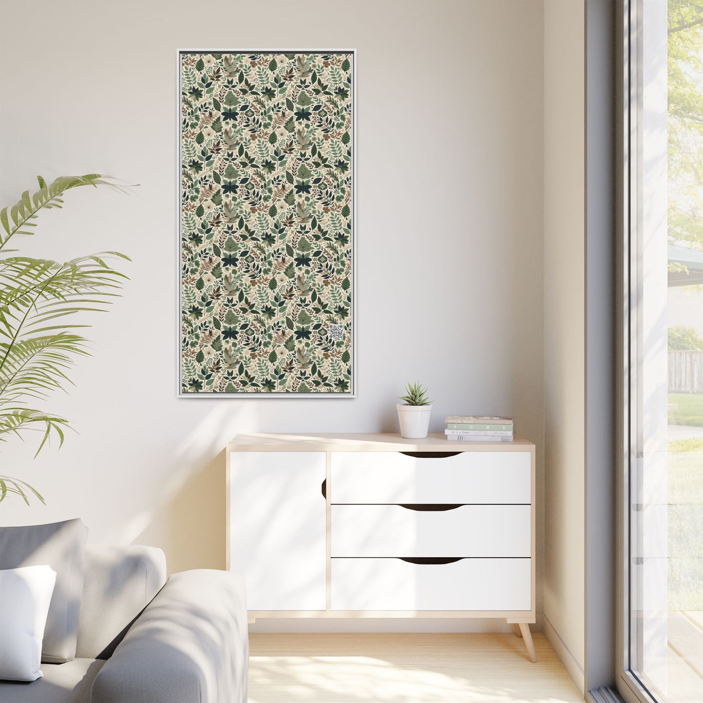 Streetwear Sustainability Environmentally Conscious Streetwear with a Natural Aesthetic Matte Canvas, Framed (multi-color) - 8404 Design-57 B