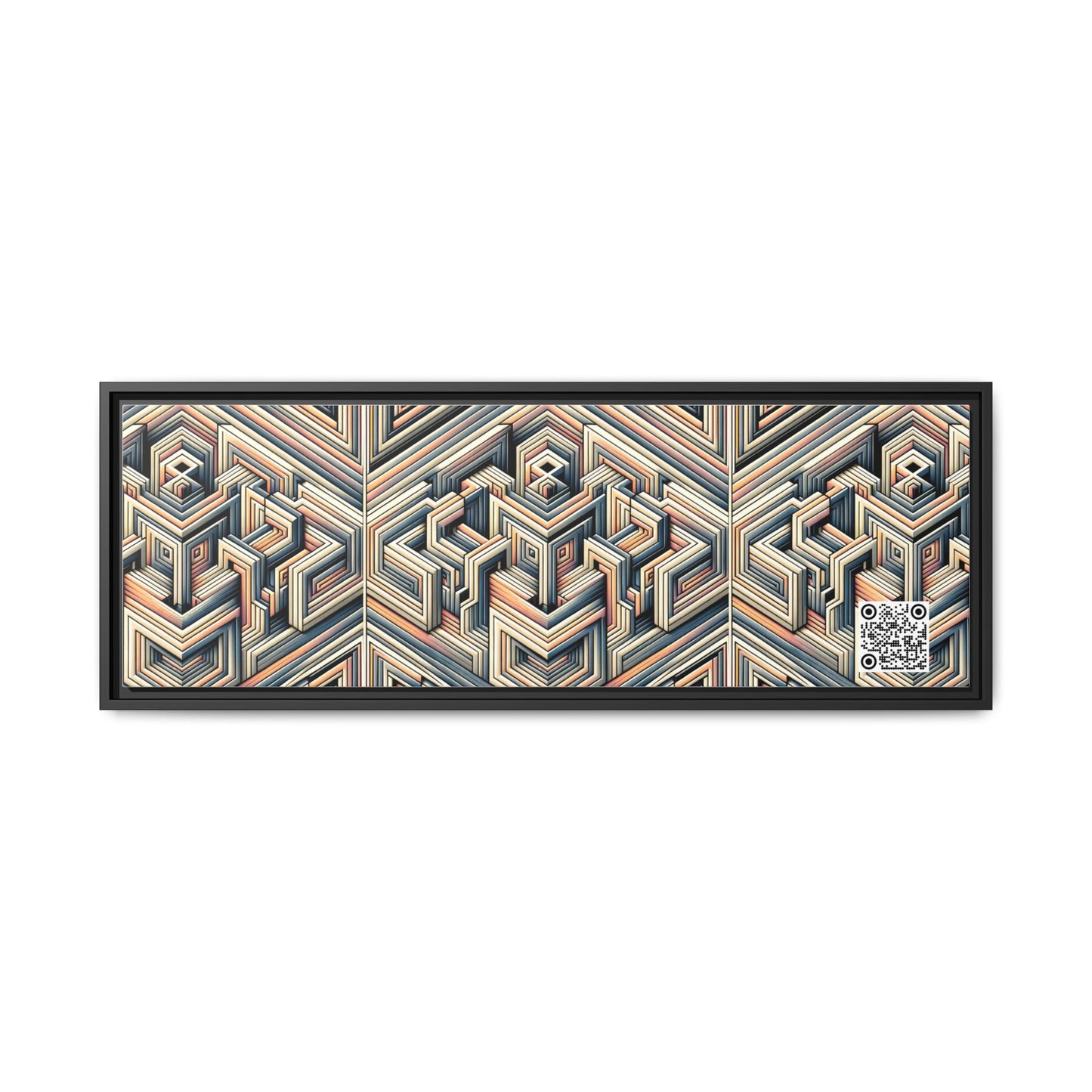 Tech Illusion Graphics Futuristic Artistry Matte Canvas, Framed (multi-color) - 8404 Design-52 B