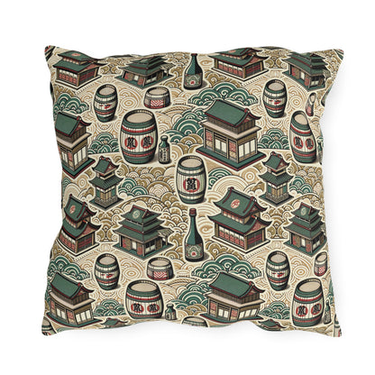 Cultural Artisanal Fusion Contemporary Cultural Elegance Outdoor Pillow - 8404 Design-68
